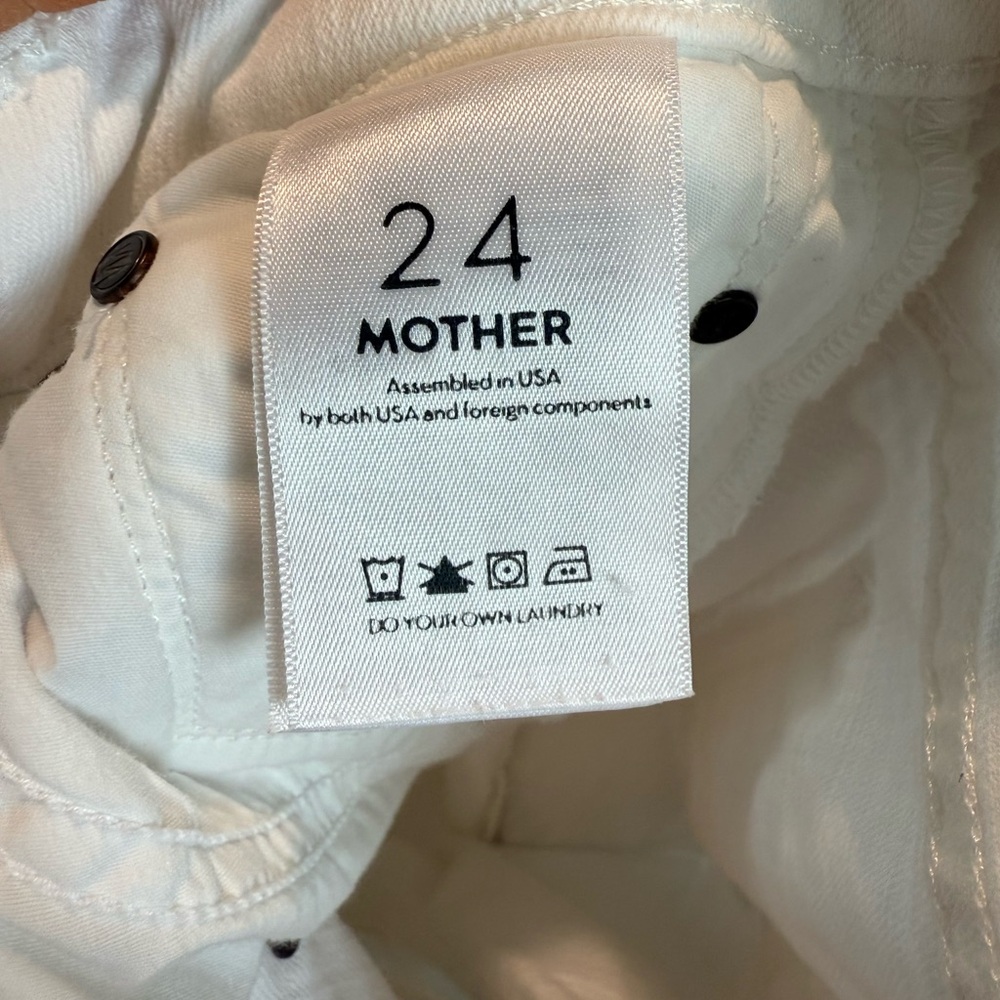 Mother White Denim